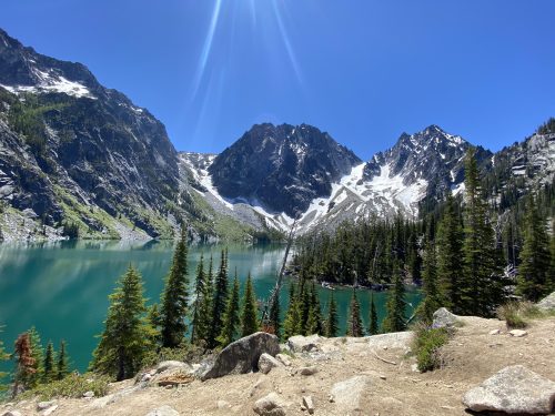 A hike from last summer. The alpine lakes of WA are unreal. : Outdoors