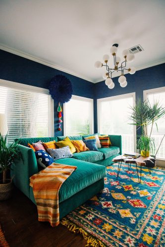 10 More Must-Have Pieces for Your Bohemian Home | Colourful living room
