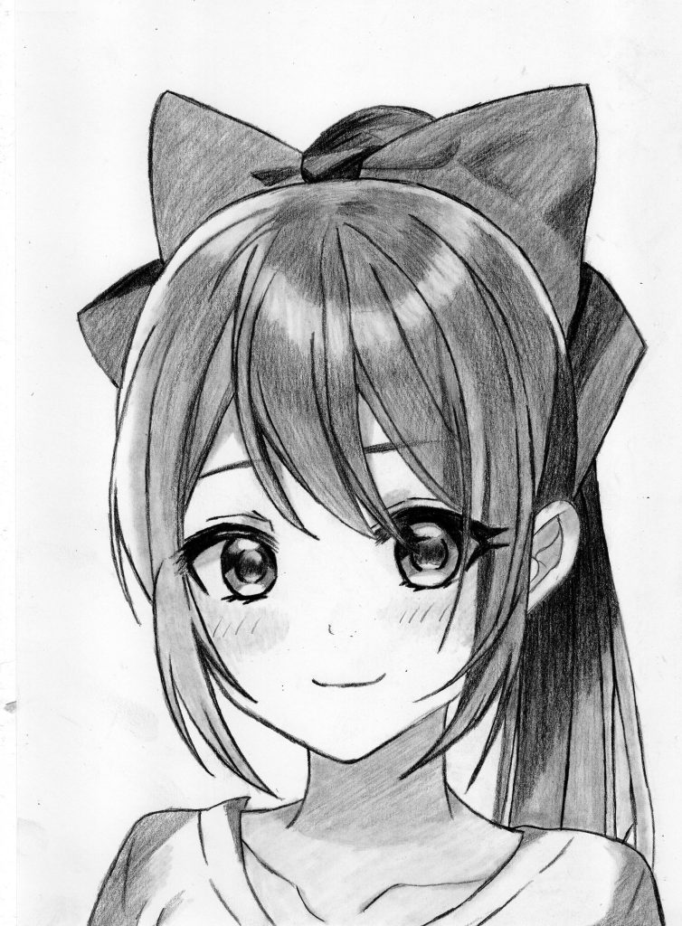 Drawing Beautiful Anime Girl : drawing