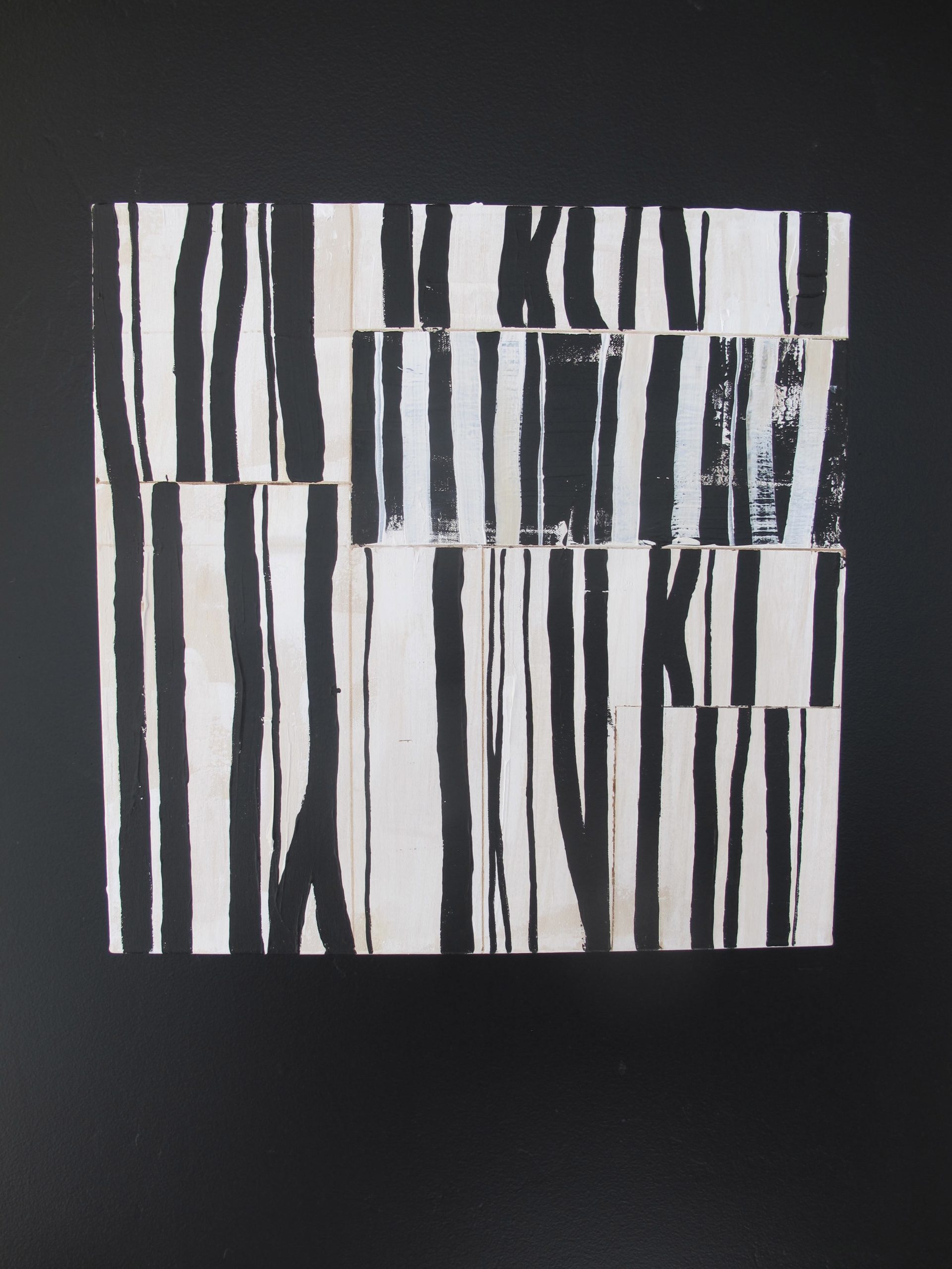 My DIY Black and White Abstract Painting – Jaimee Rose Interiors