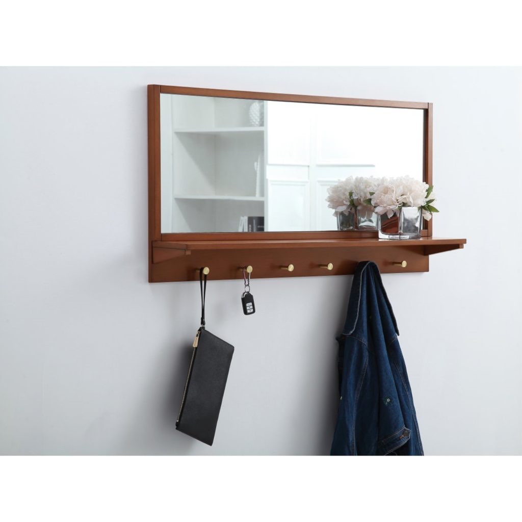Elegant Decor Entryway mirror with shelf 28 inch x 21 inch | eBay