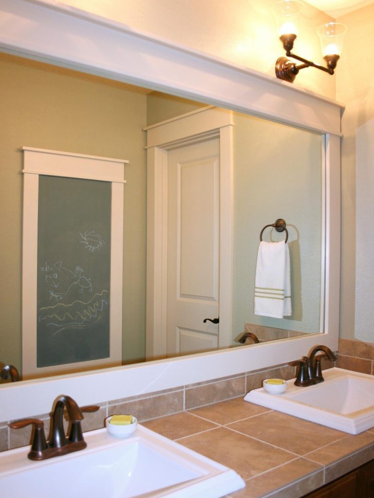 20 Inspirations Large Framed Bathroom Wall Mirrors | Mirror Ideas