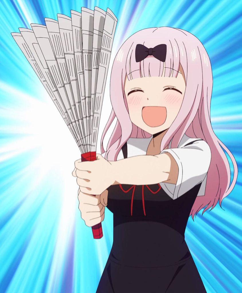 The Elements of Chaos is preparing her weapon of choice. | Kaguya-Sama