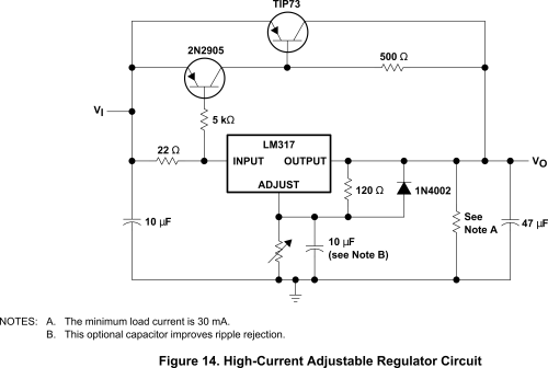 Purpose and explanation of resistor near output of LM317, high-current