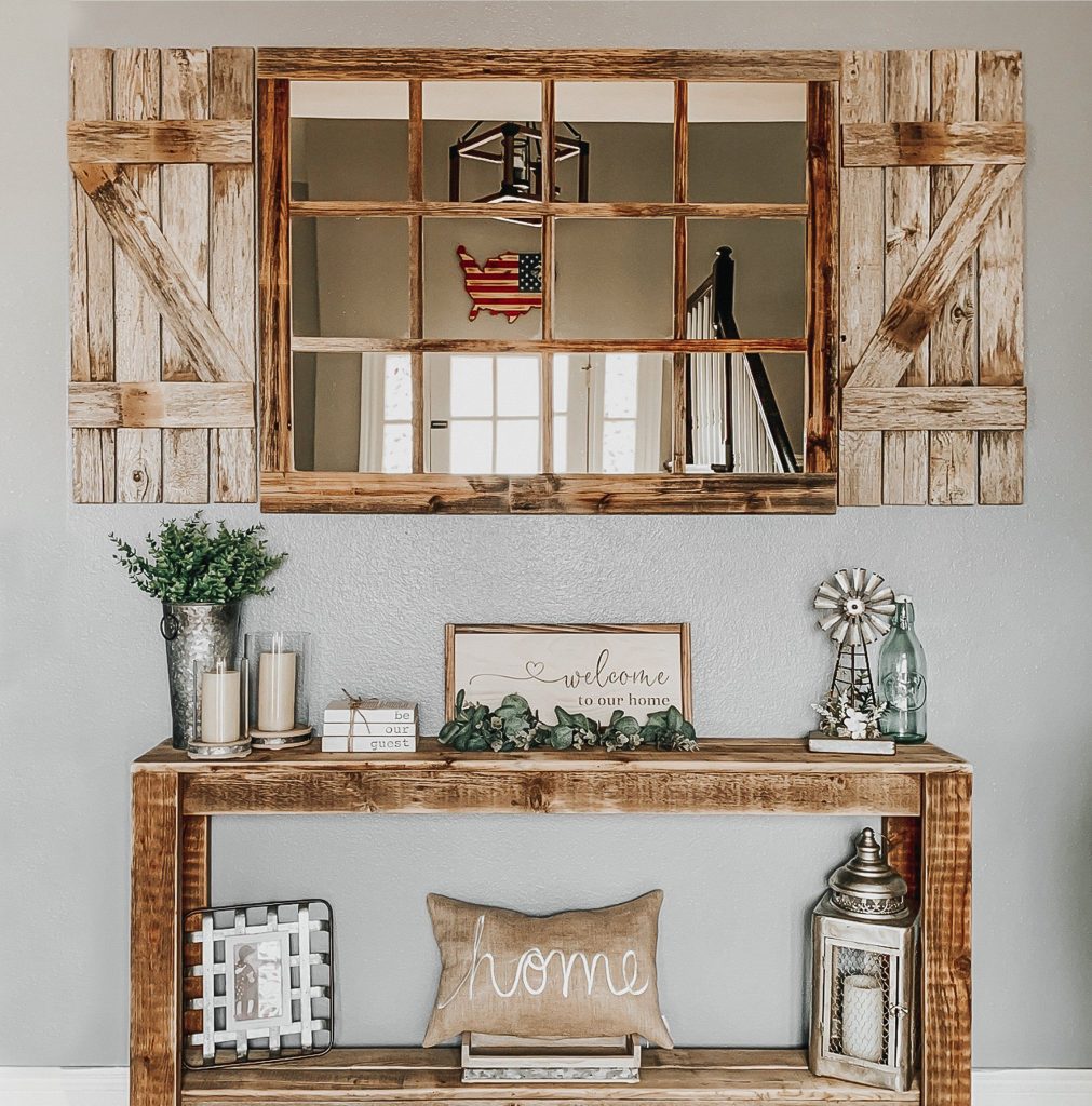 Large Farmhouse Mirror: Make A Statement With This Beautiful Rustic Addition