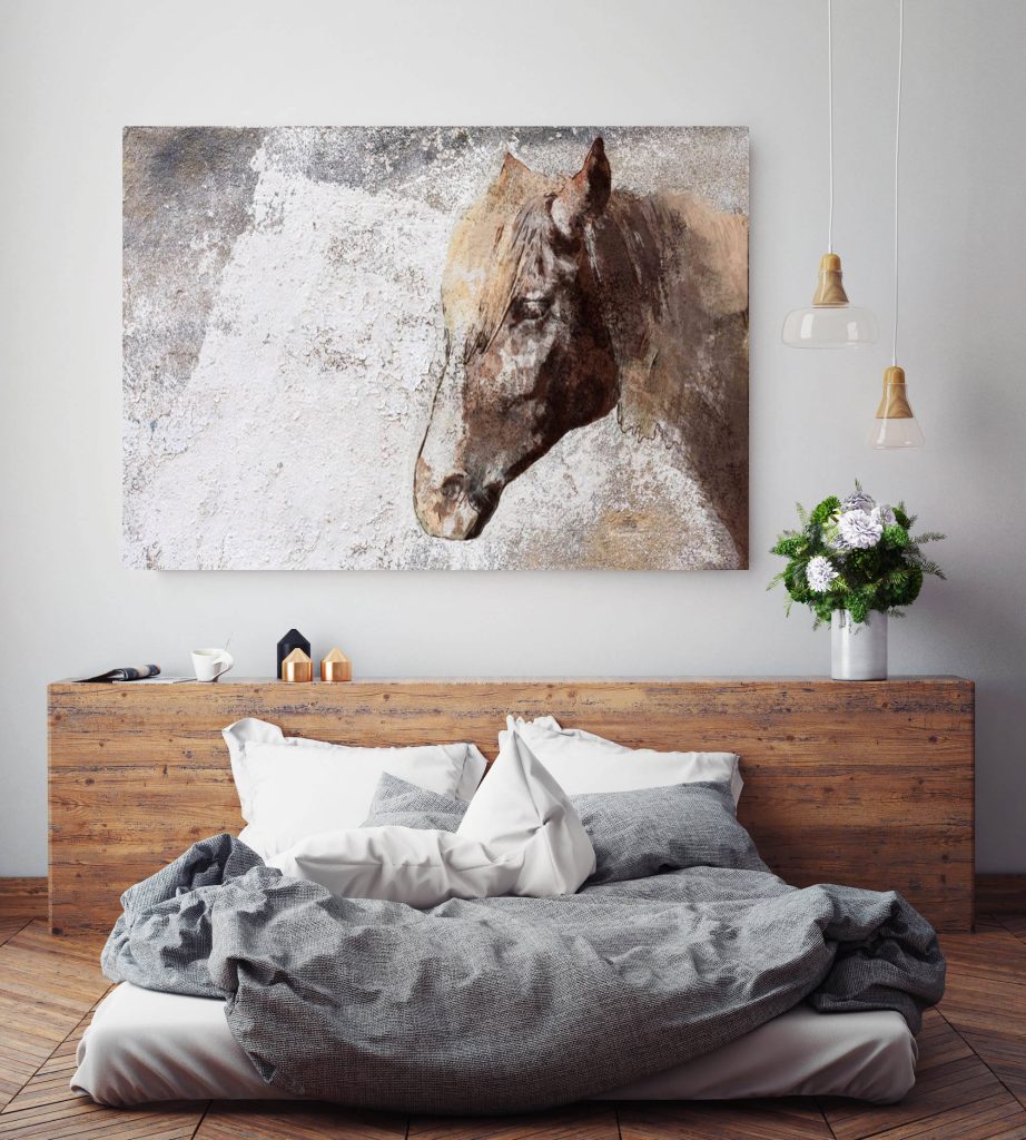 Gorgeous Rustic Brown Horse. Extra Large Horse, Horse Wall Decor, Brown