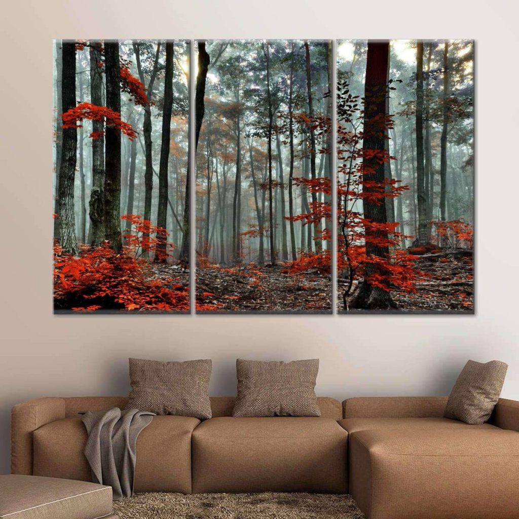 Silent Forest Multi Panel Canvas Wall Art | Large canvas wall art, Wall