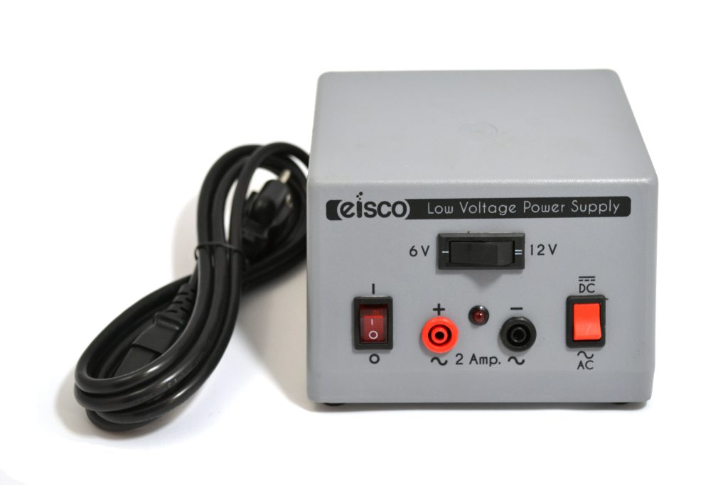 Eisco Labs Low Voltage Power Supply, AC/DC Switchable, 6V or 12V at 2