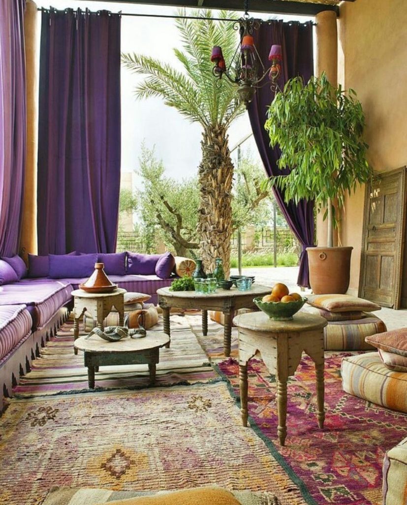 Pin by Suad Habib on Moroccan | Bohemian chic living room, Moroccan