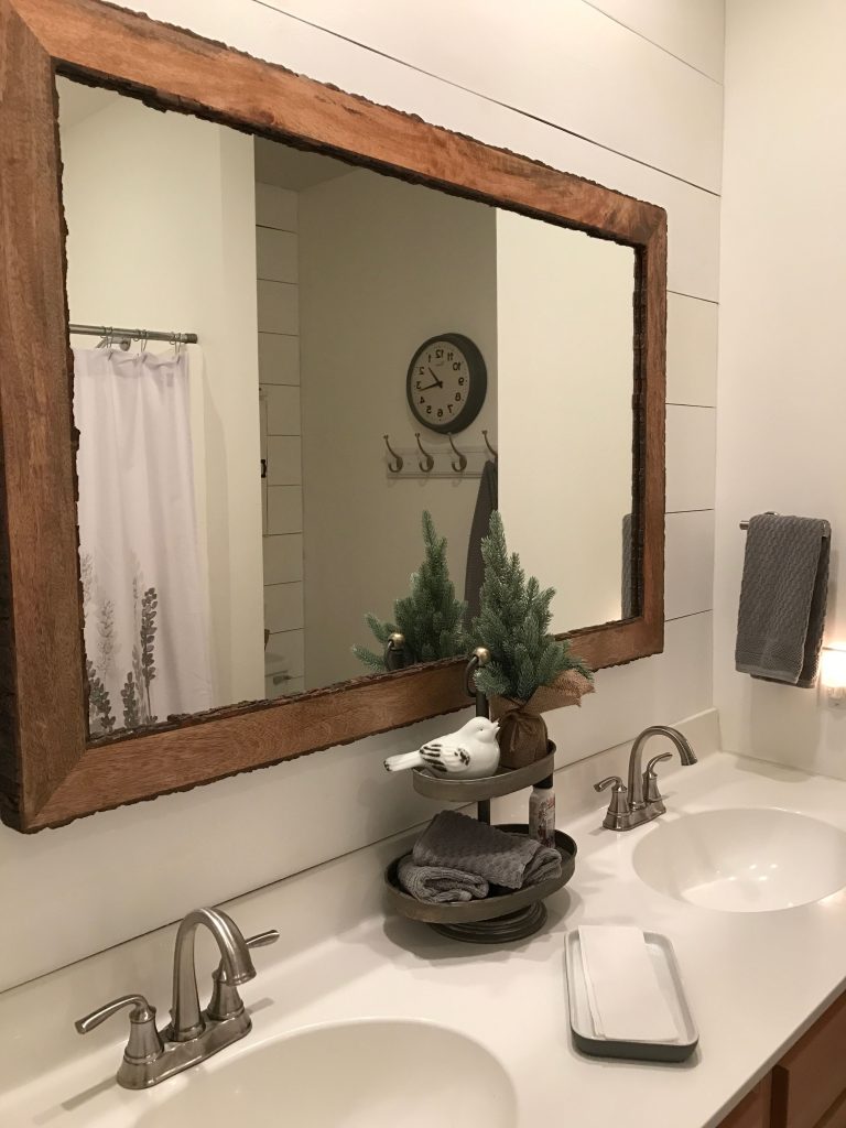Rustic mirror bathroom #RusticBathroom | Bathroom mirror, Rustic