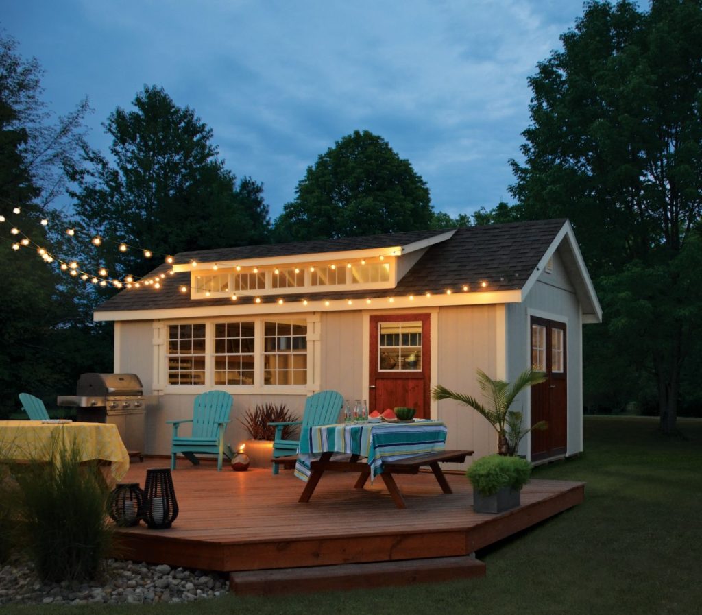 These sweet stand-alone structures extend your outdoor living space and