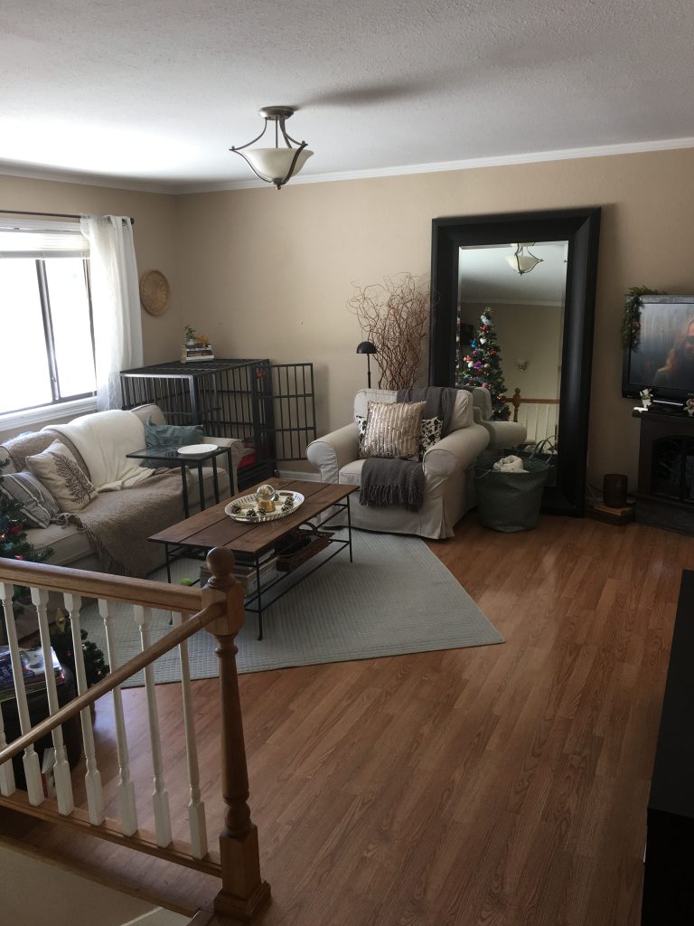 Split-level living room | Living room, Home, Sweet home