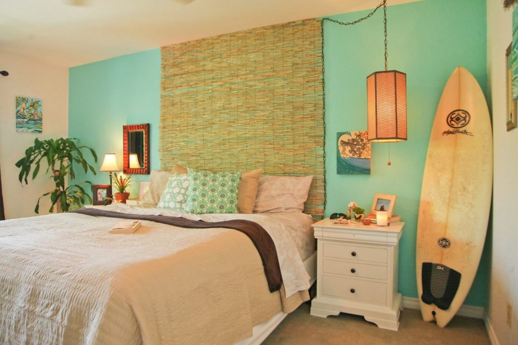 Salt Water Diary tropical bedroom turquoise paint beachy bedroom