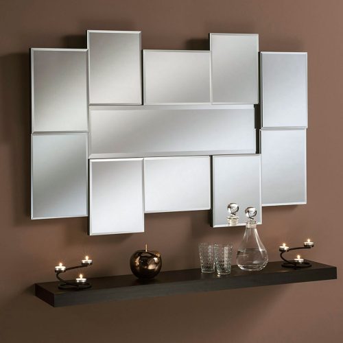 Art Deco Abstract Panel Wall Mirror | Decorative Wall Mirrors