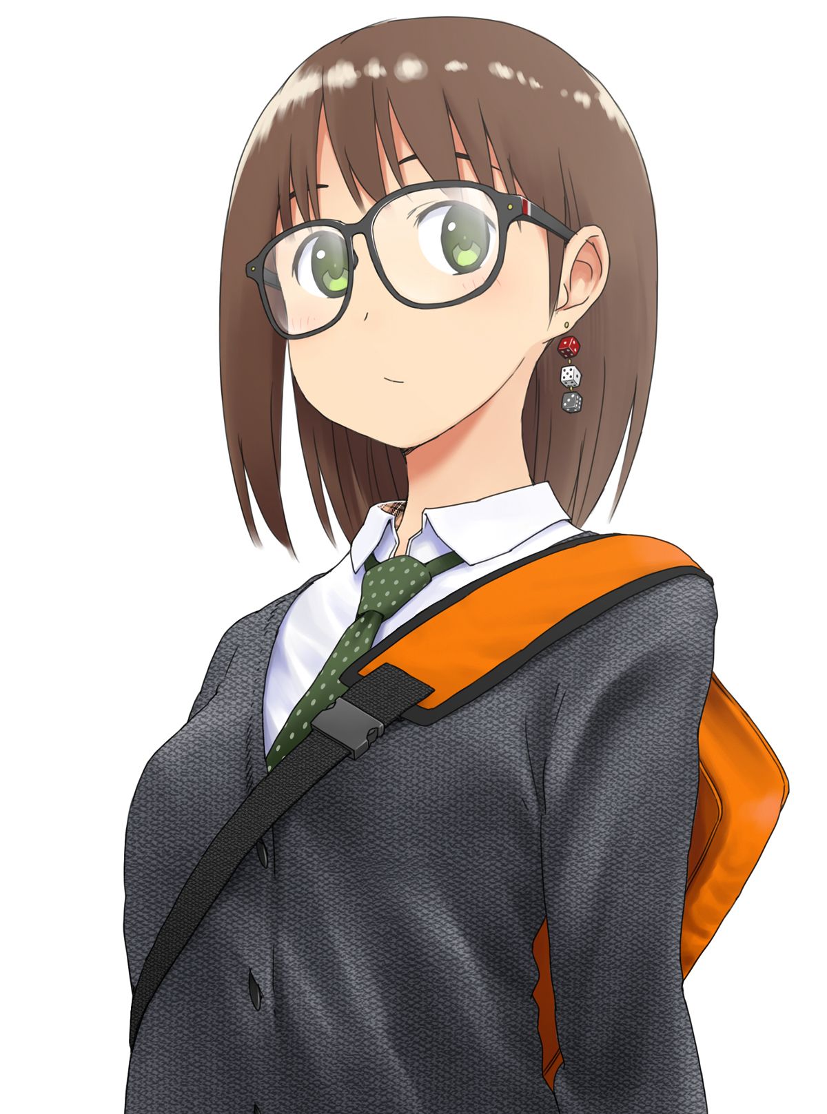 Anime Girl With Round Glasses Maxipx