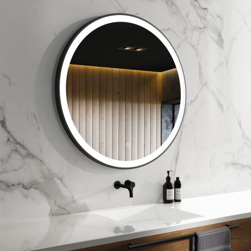 Black Round Bathroom Mirrors