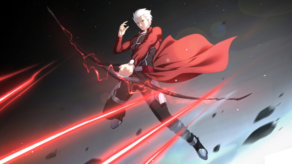 Download 2560x1440 Archer, Fate Stay Night, Bow, White Hair Wallpapers