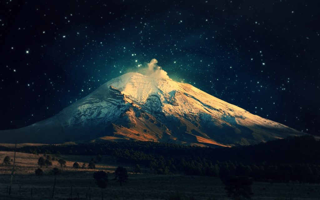 landscape, Night, Mountain Wallpapers HD / Desktop and Mobile Backgrounds