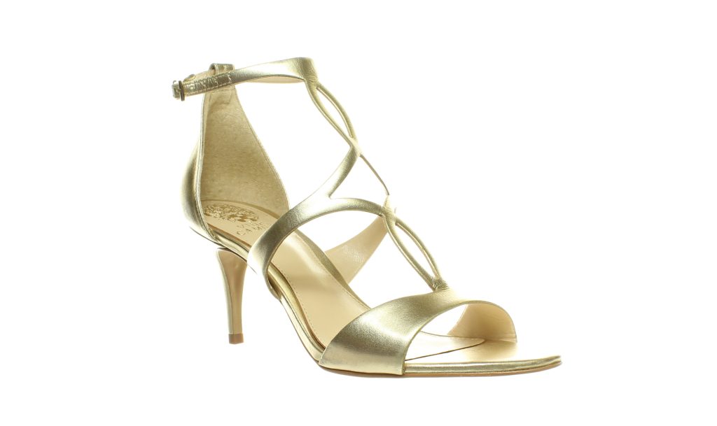 Vince Camuto - Vince Camuto Womens Payto Egyptian Gold Ankle Strap