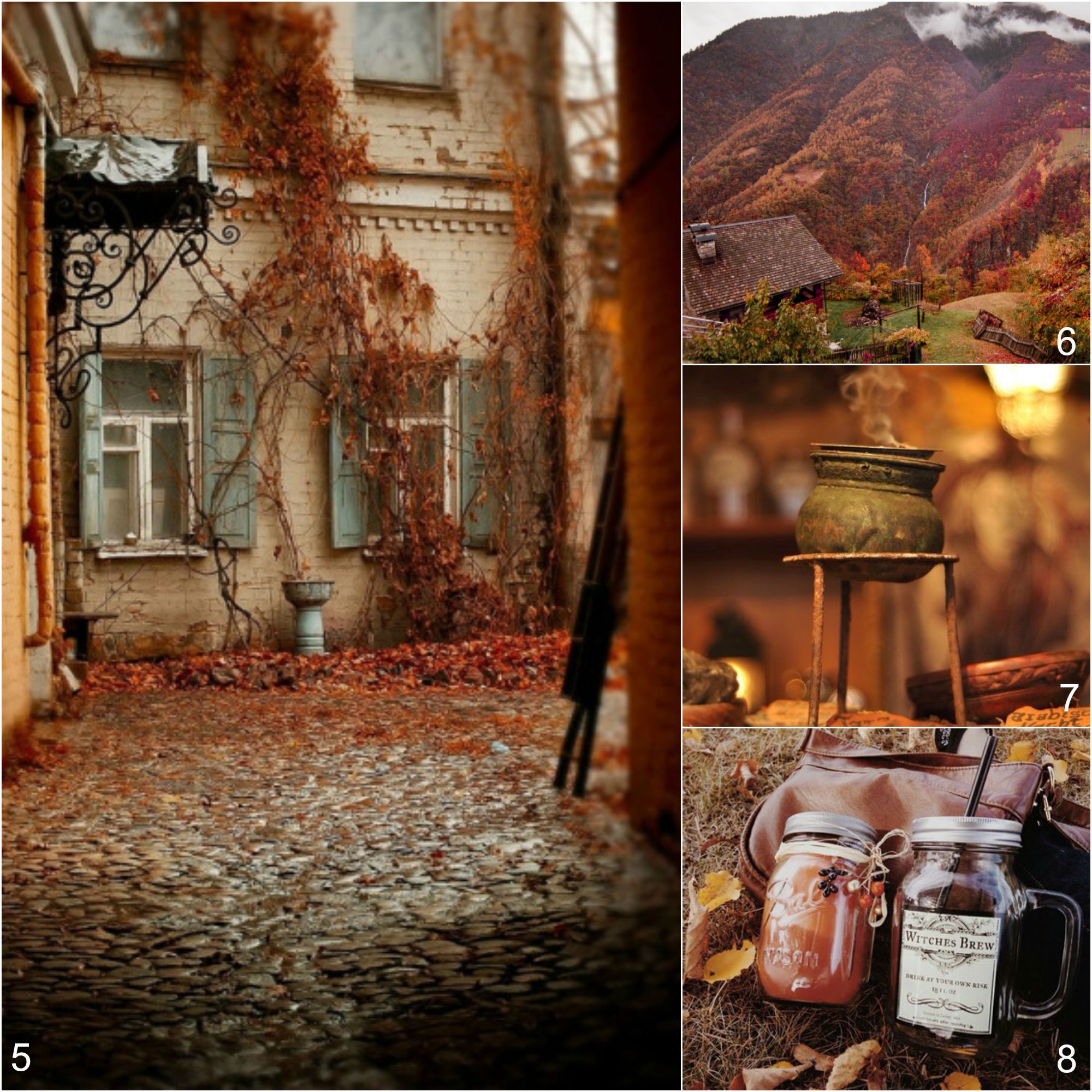 Autumn mood board inspiration. Hello, colorful September! Please, be good!