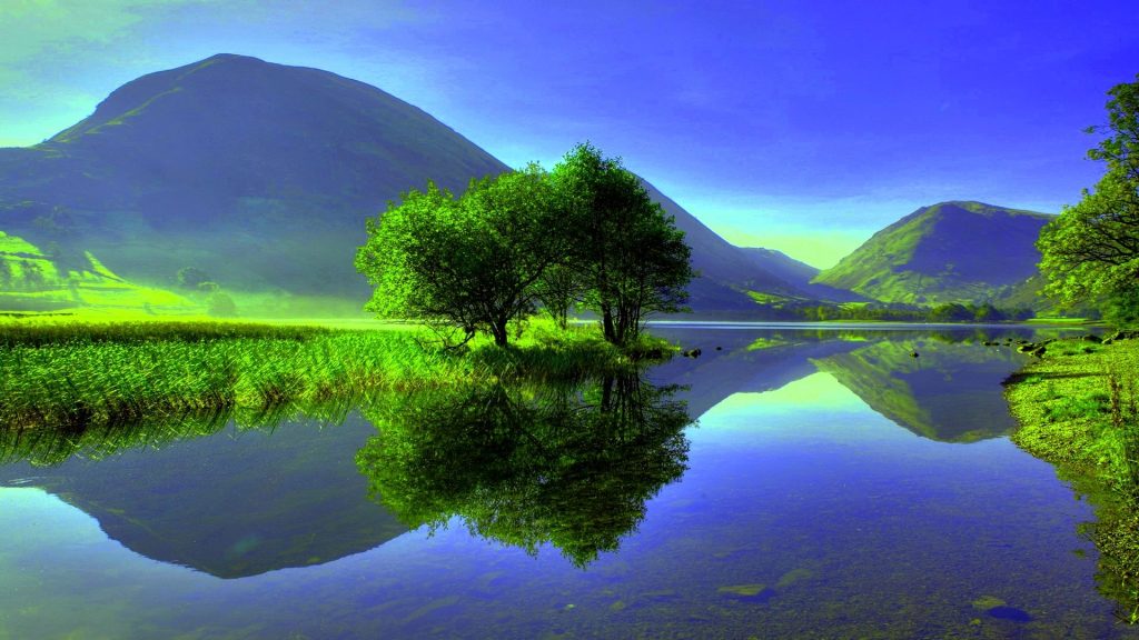 calm lake | Beautiful nature, Reflection pictures, Scenic landscape