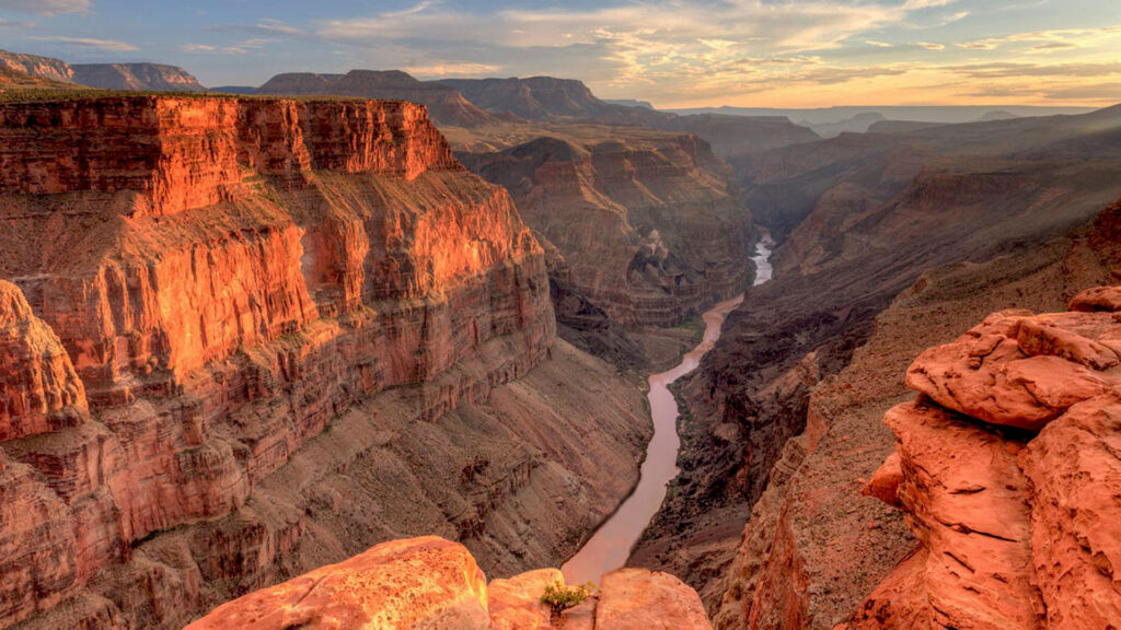 Landscapes Great Canyon National Park Usa Arizona Point With A Broad