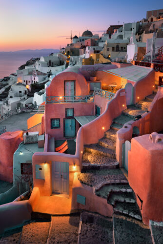 Stairs and Houses of Oia, Santorini, Greece | Anshar Images
