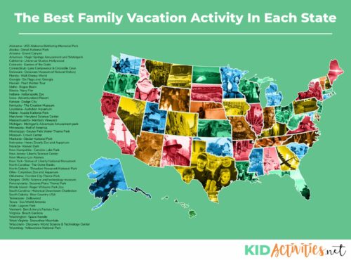 The Best Family Vacation Activity In Each State - Kid Activities