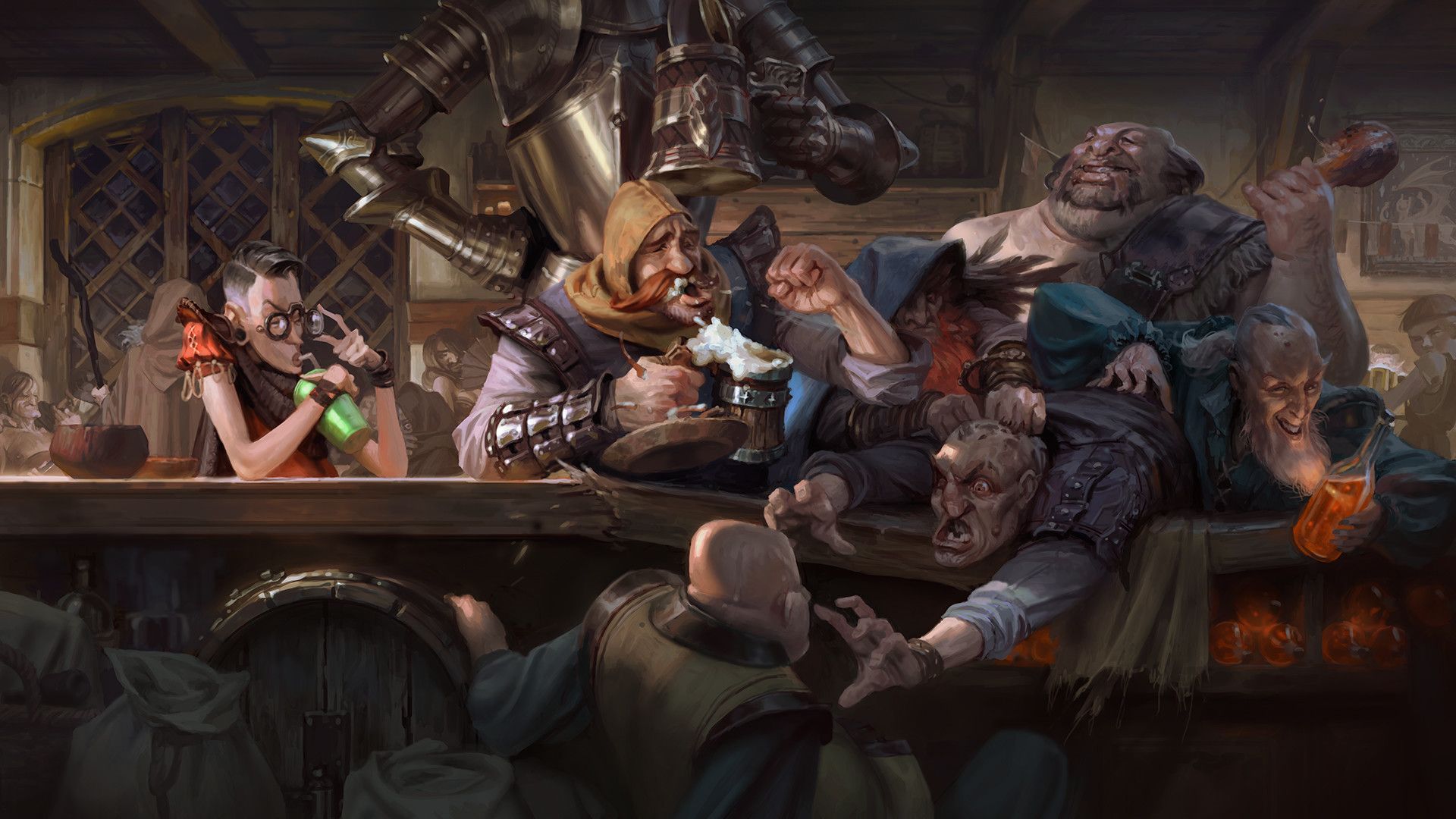 ArtStation - Tavern, Vladimir Krisetskiy | Tavern, Dungeons and dragons