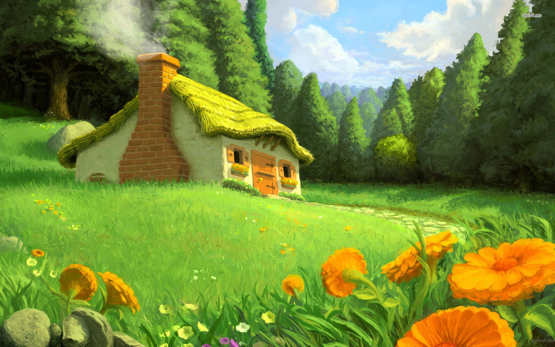 Free download Fairy Tale Background Wallpaper [1920x1200] for your