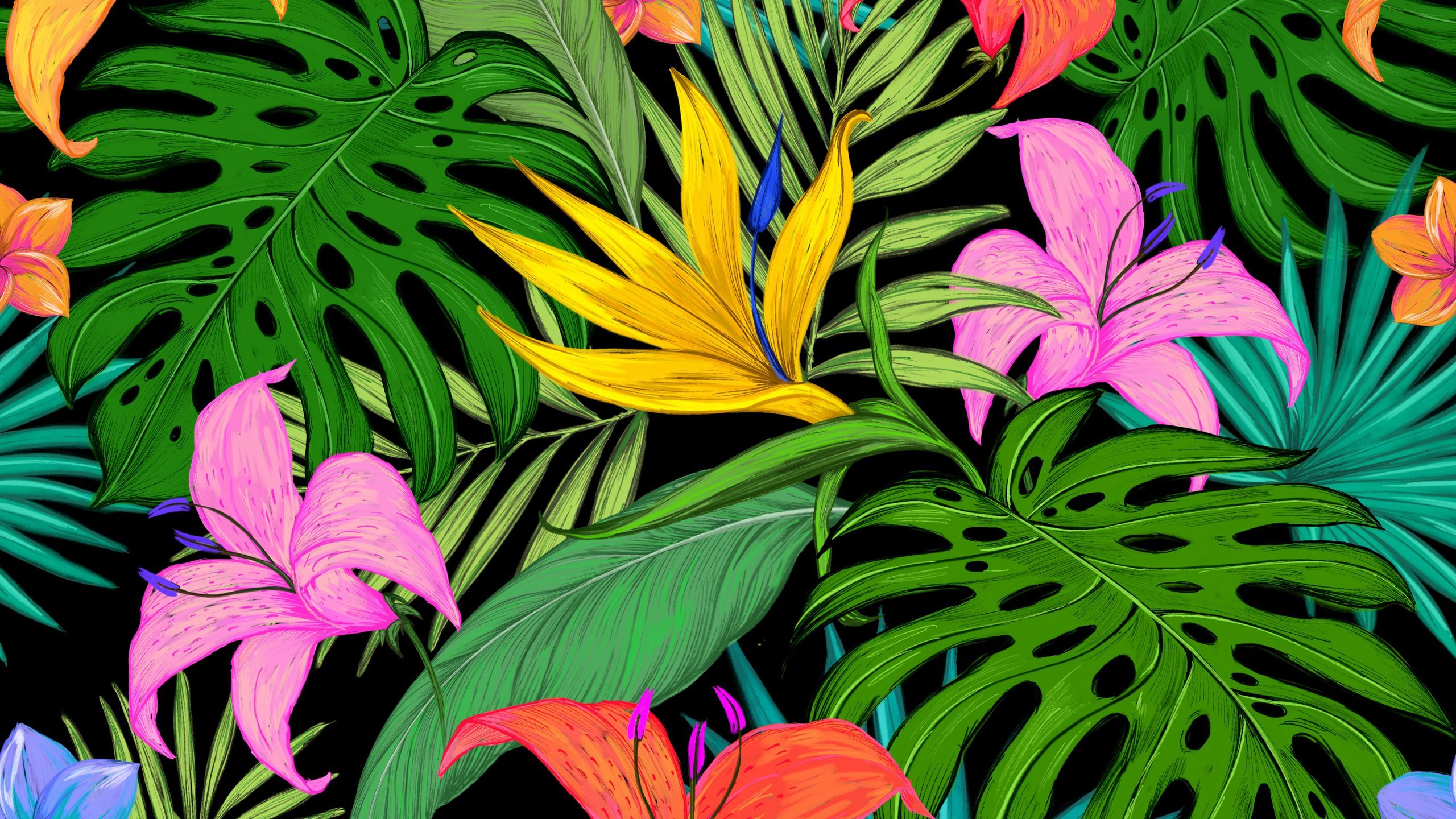 Green Tropical Leaves Desktop Wallpapers - Wallpaper Cave