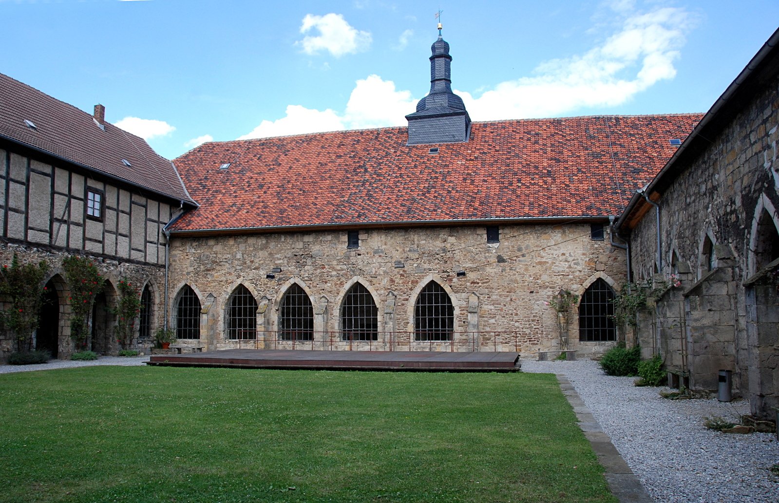 Courtyard of medieval monastery 1 Free Photo Download | FreeImages