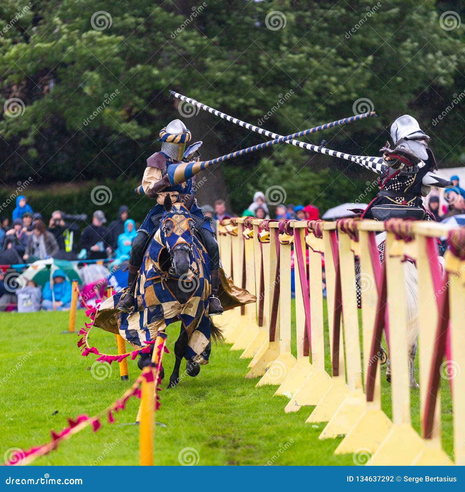 Annual Medieval Jousting Tournament at Linlithgow Palace, Scotland