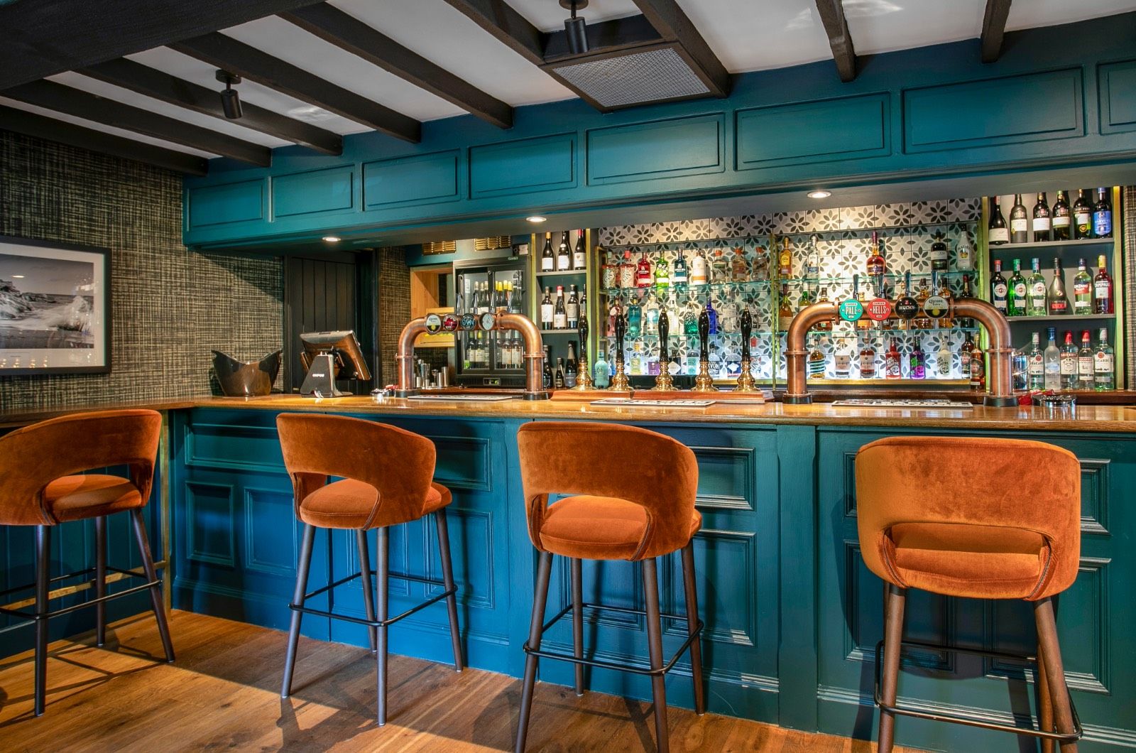 Bar Interior Design at the Thatched Tavern Pub in Maidencombe | Bar